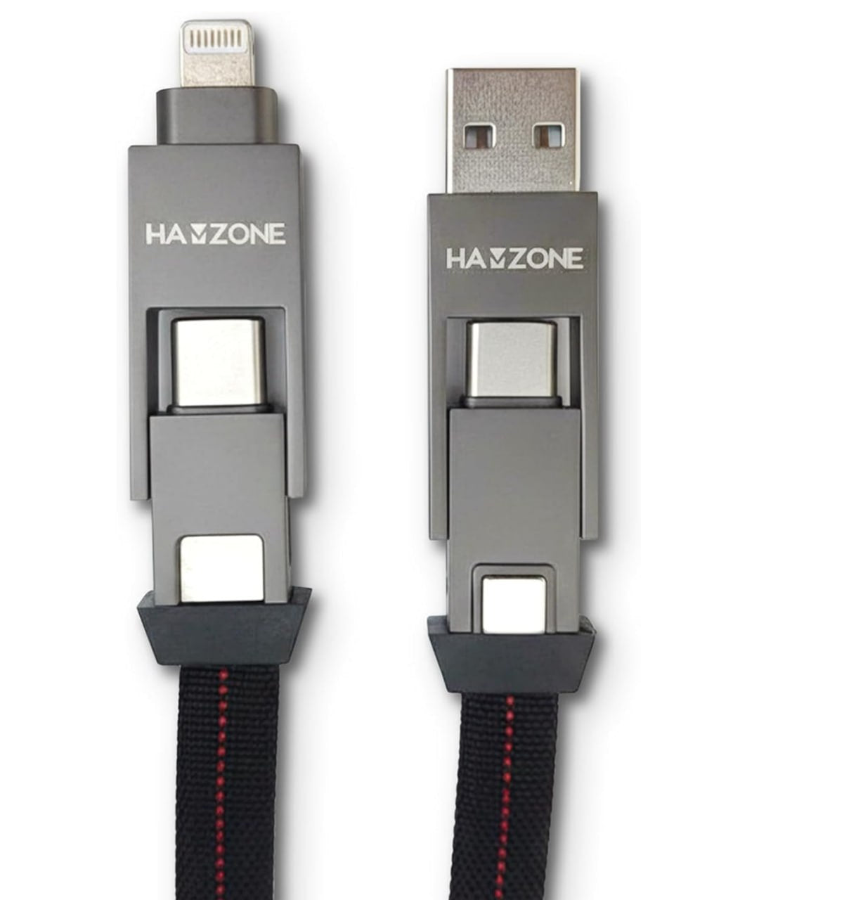 كابل شحن سريع 4 في 1 بقوة 65 واط، يدعم أجهزة آيفون ومنفذ Type-C