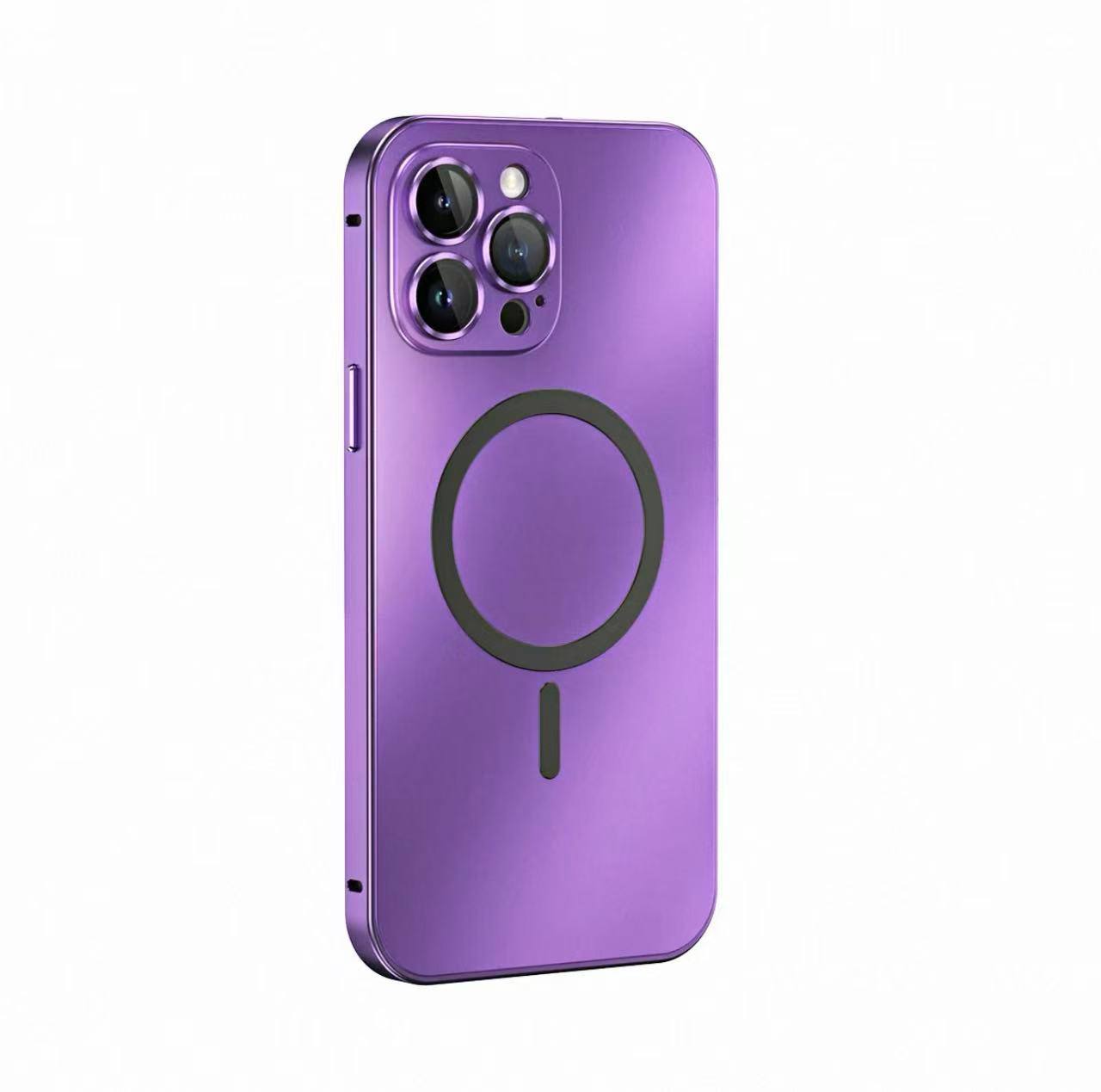 غطاء حماية آيفون معدني متوافق مع ماج سيف، تصميم رفيع ومضاد للصدمات، مناسب لآيفون17 برو ماكس